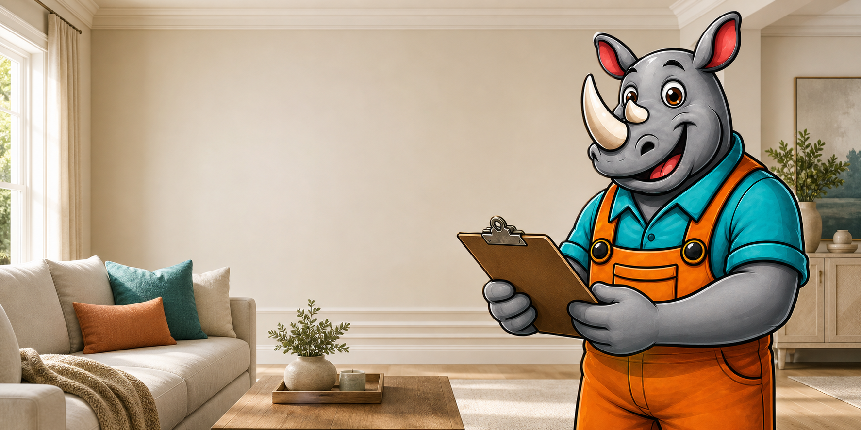 Reggie reviewing a clear written painting plan